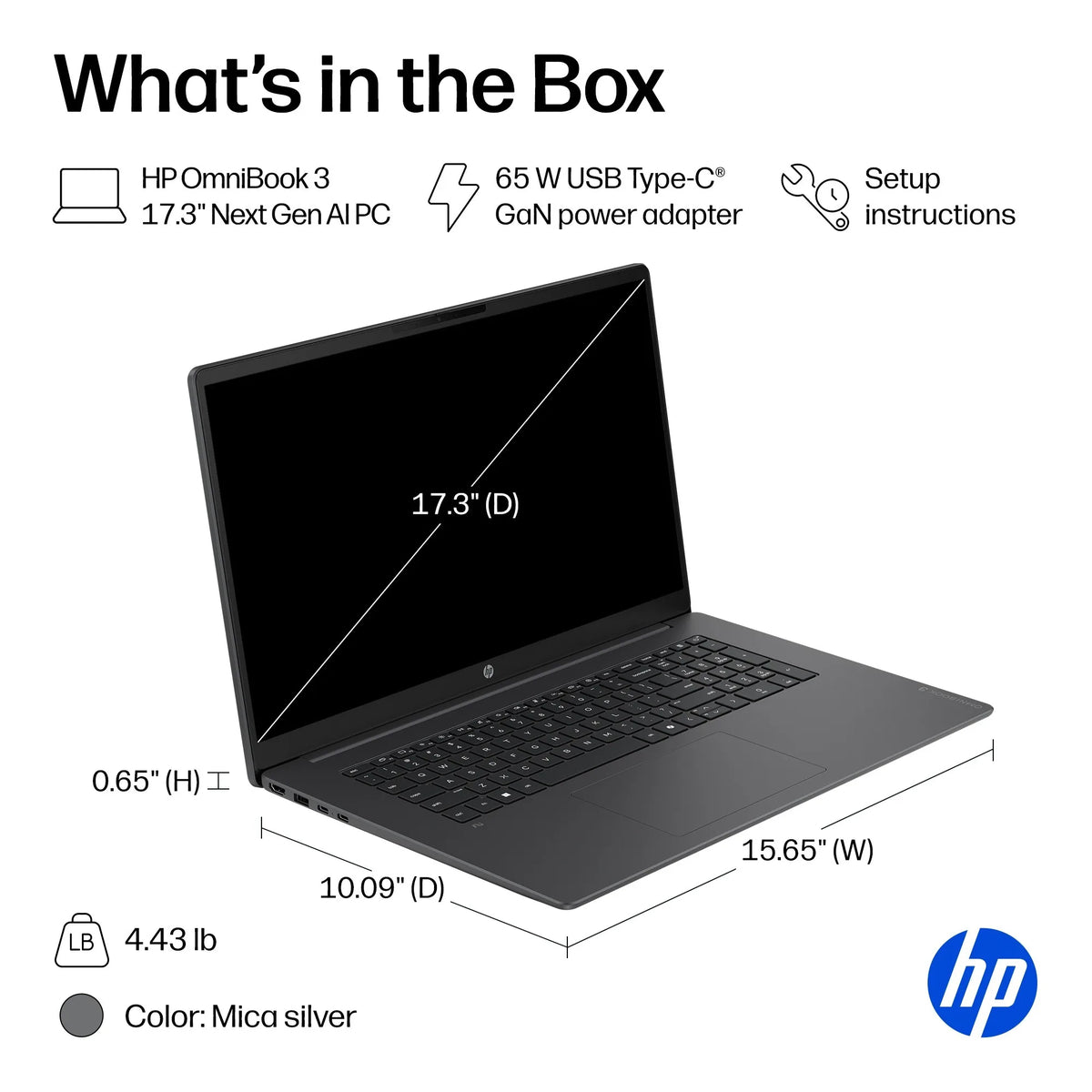 HP OmniBook 3 Touchscreen Laptop Intel Core Ultra 7 Processor
