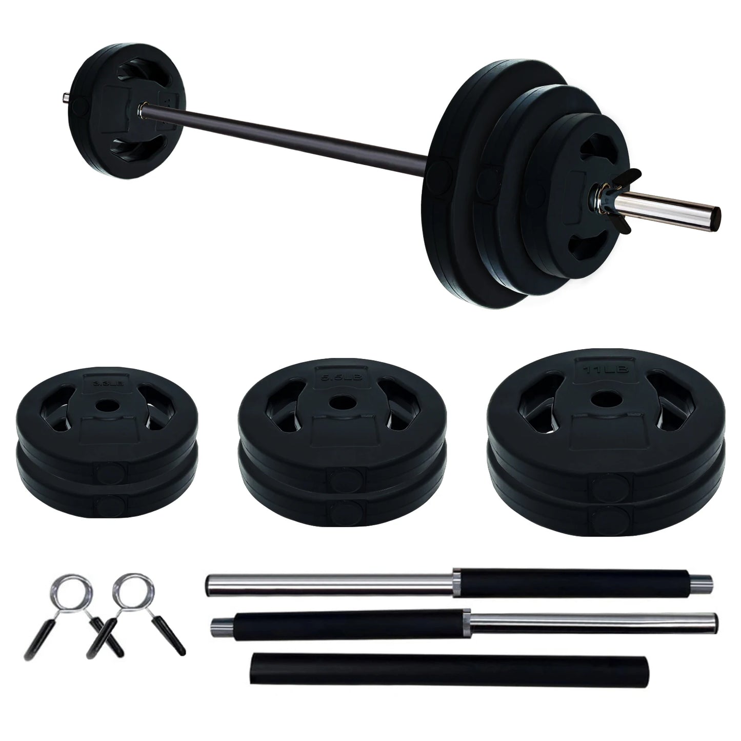 Twister.CK Adjustable Barbell Weight Set 40lb 20kg for Home Gym