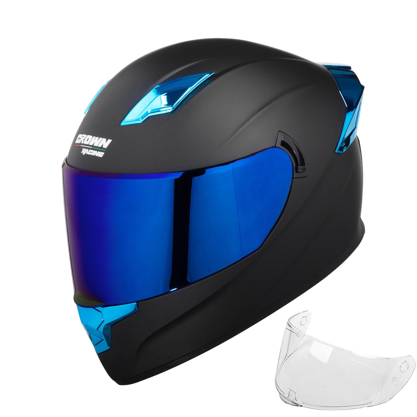 Crown Racing F700 Full Face Motorcycle Helmet DOT FMVSS 218