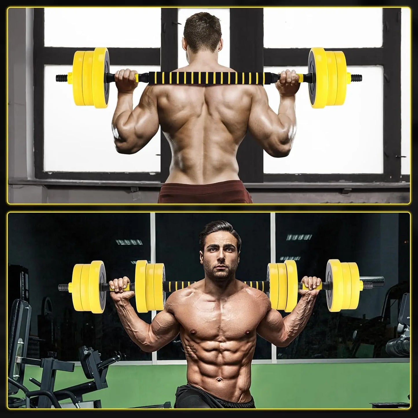 HiMISS 2-In-1 Adjustable Dumbbell Set For Home Gym Workouts