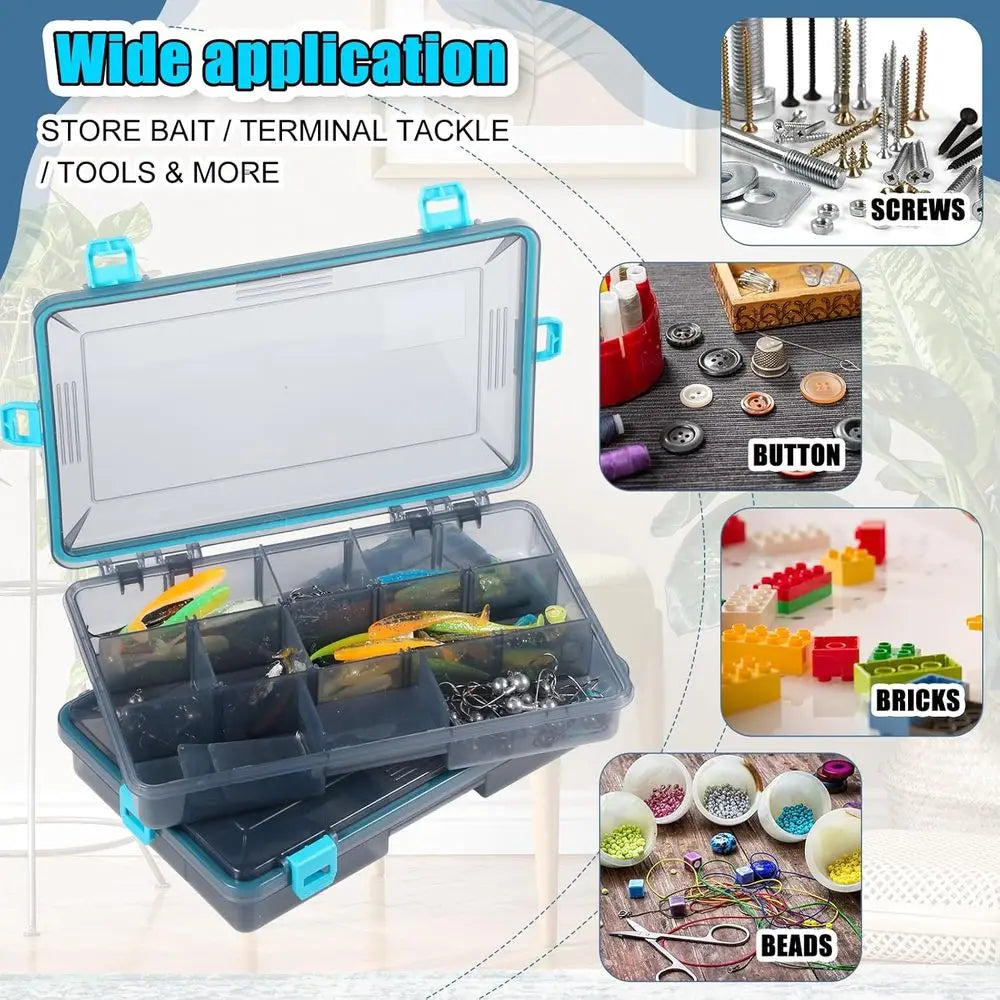 Waterproof Tackle Boxes With 3600 And 3700 Removable Dividers