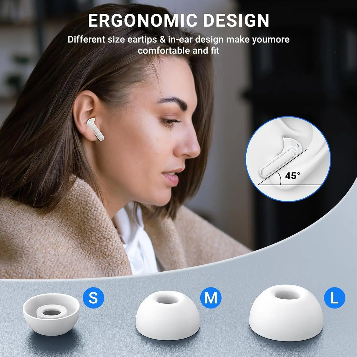 ZZLOVE Air 3 Pro Wireless Earbuds With Noise Cancellation