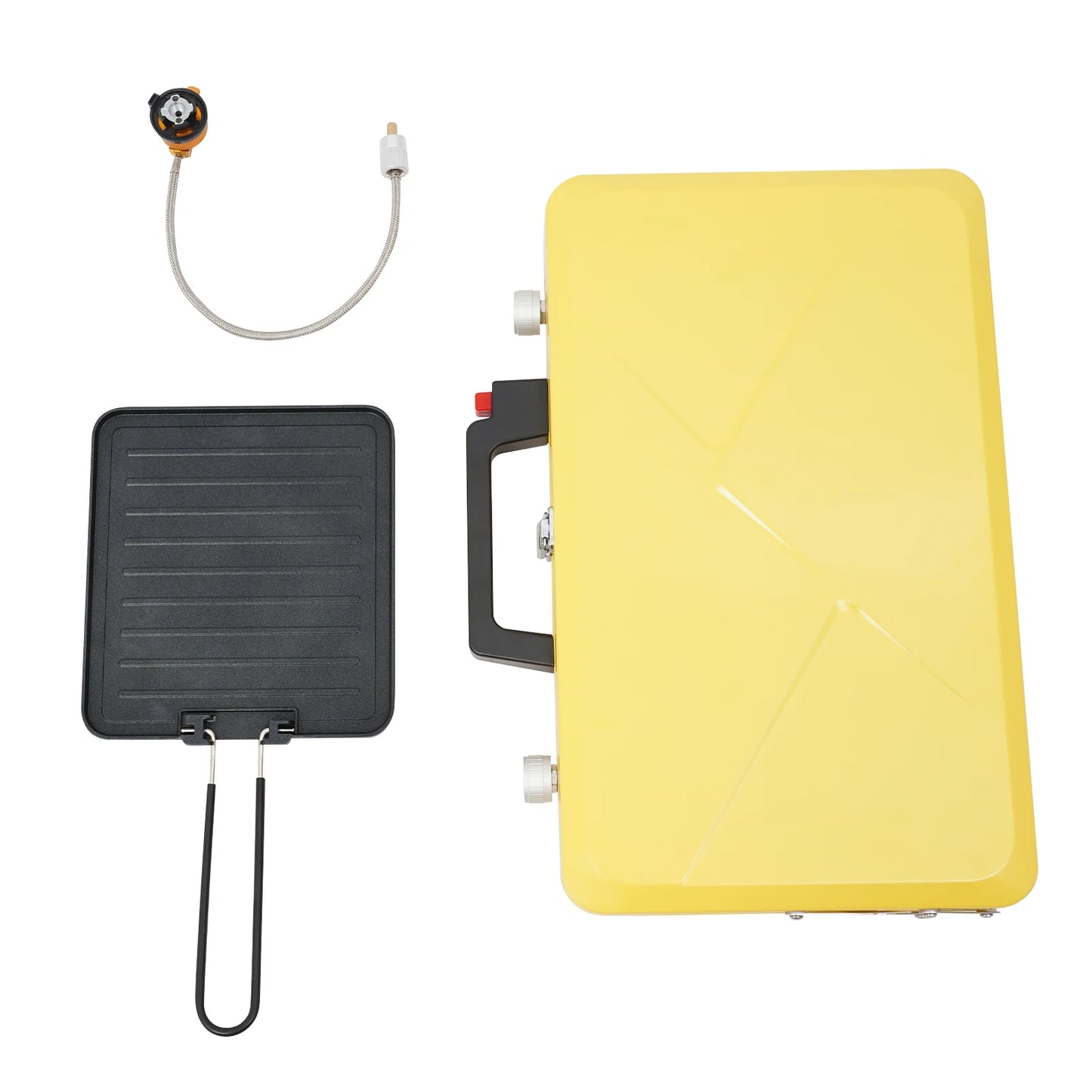 Portable Outdoor Gas Stove Two Burners 3500W With Windshield