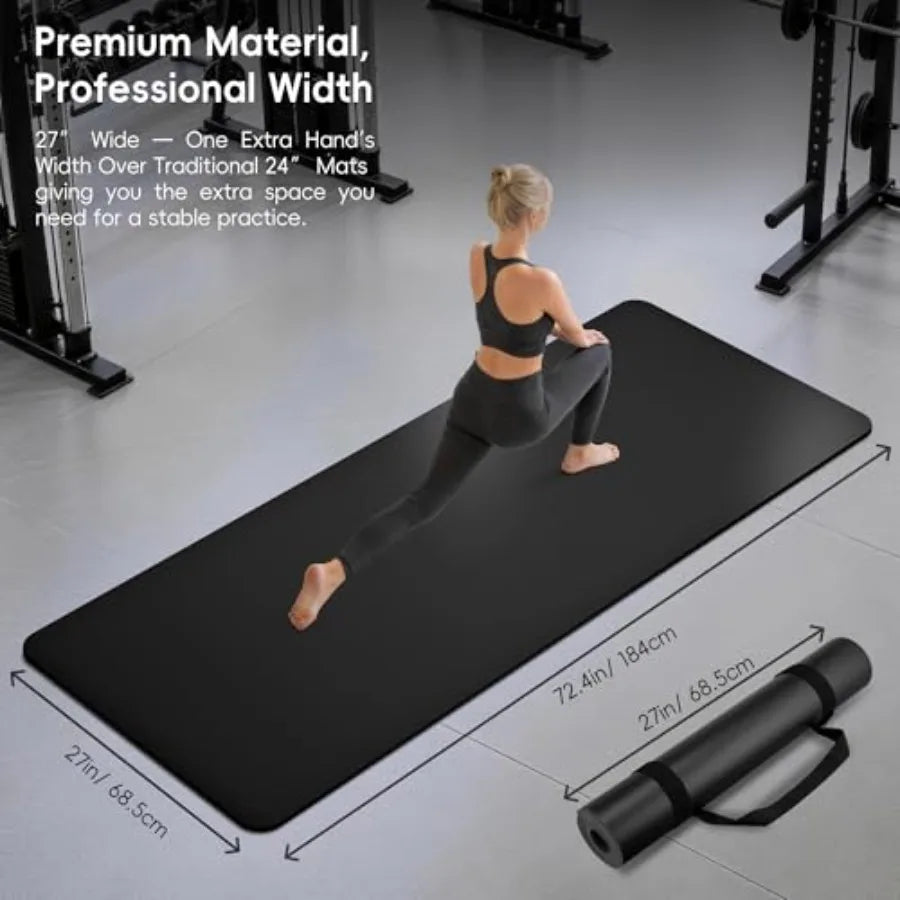 Non Slip PU And Natural Rubber Yoga Mat For Home Workouts