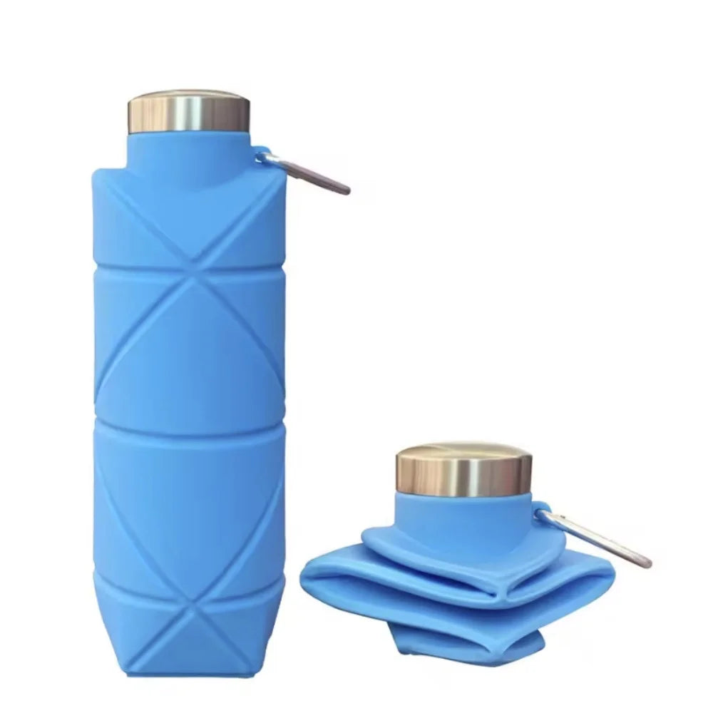 Collapsible Water Bottle Leakproof Silicone Foldable for Gym and Travel