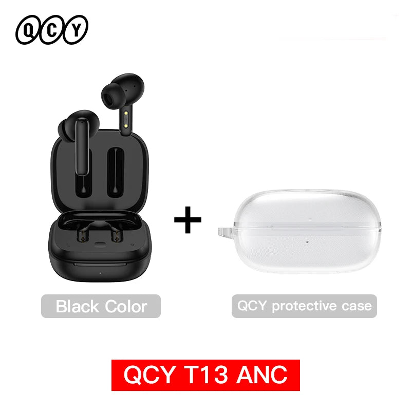 QCY T13 ANC Wireless Earbuds With Bluetooth 5.3 Connection