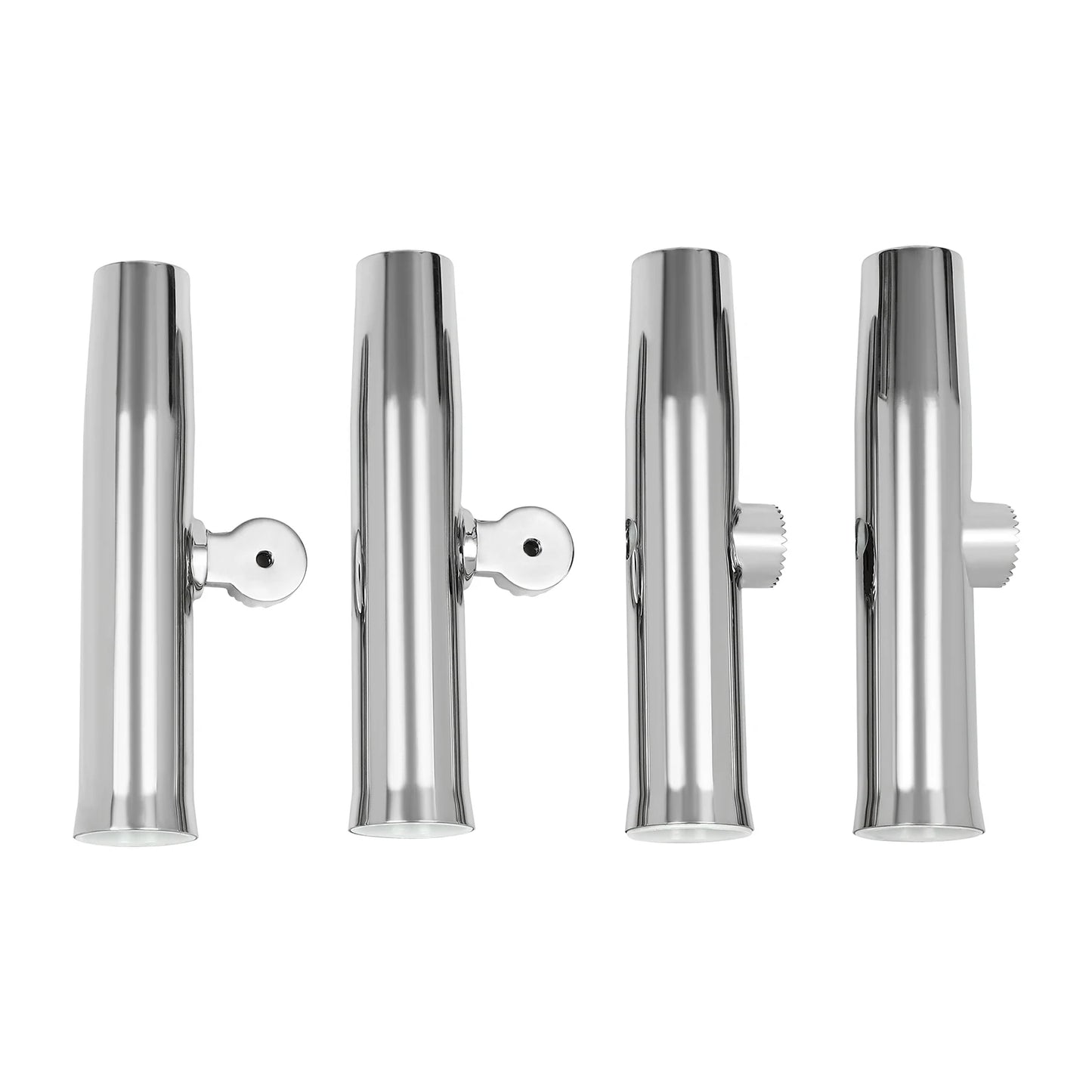 Dual Fishing Rod Holder Stainless Steel Double Head Rail Mount