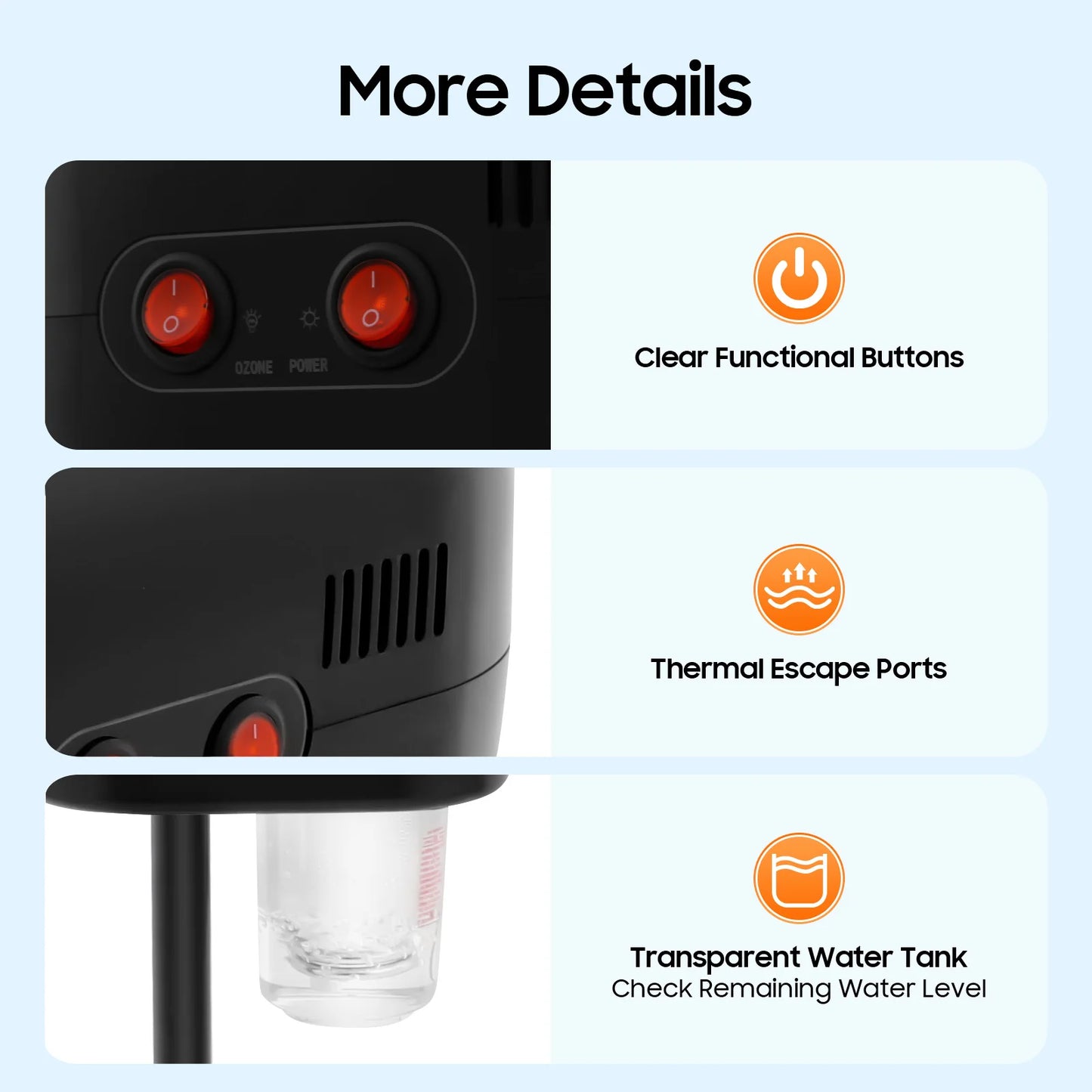 Bymaocar Facial Steamer Machine 800W Ozone Therapy For Deep Cleansing