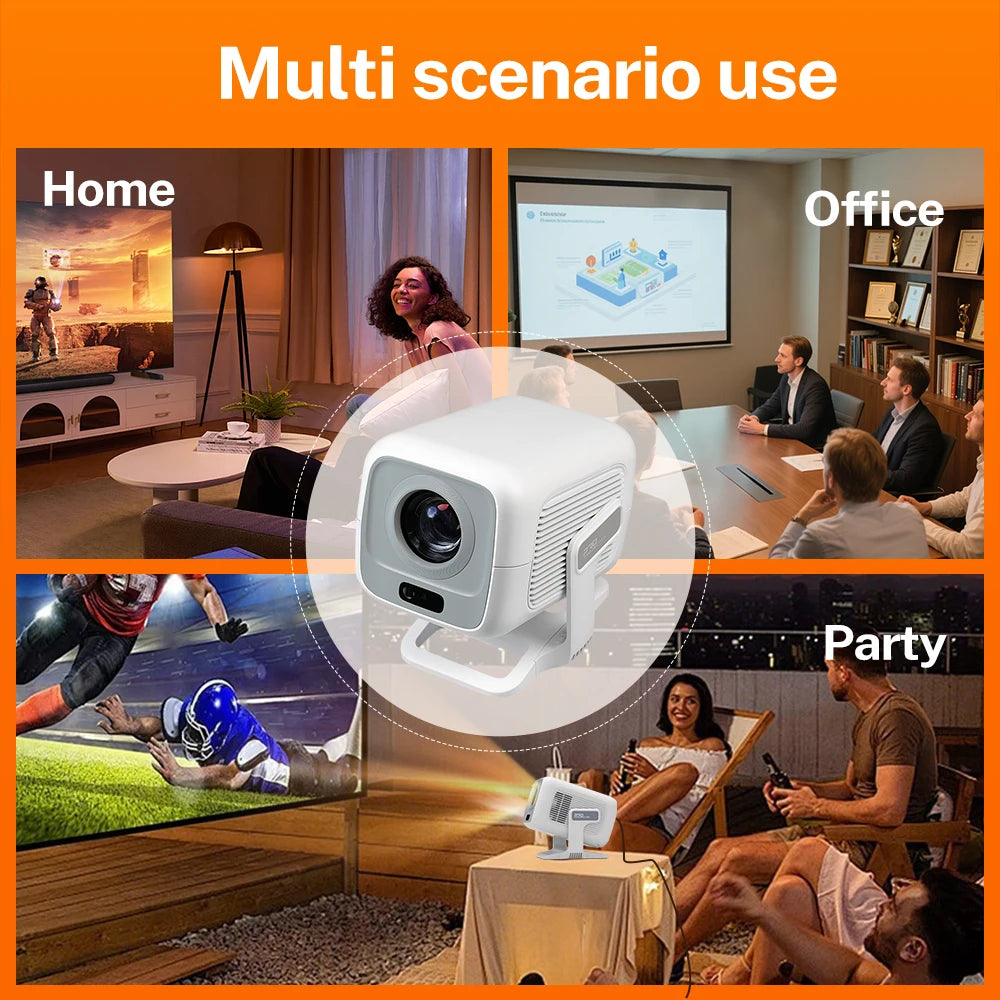 LynCast X3AR Smart Outdoor Projector 4K 500 ANSI WiFi 6 Bluetooth Five Four