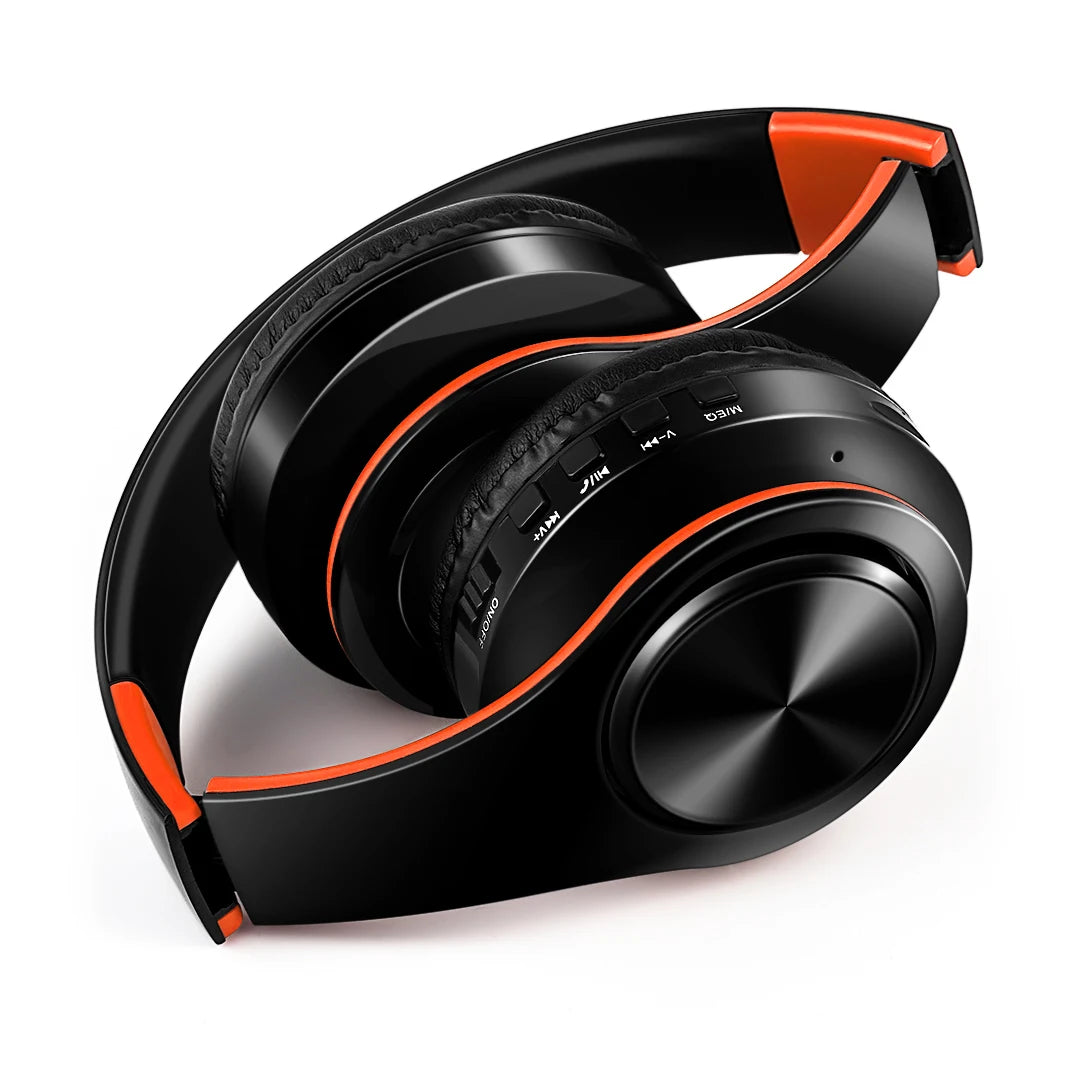 Rat Tail Bluetooth Headphones With Mic And SD Card Slot