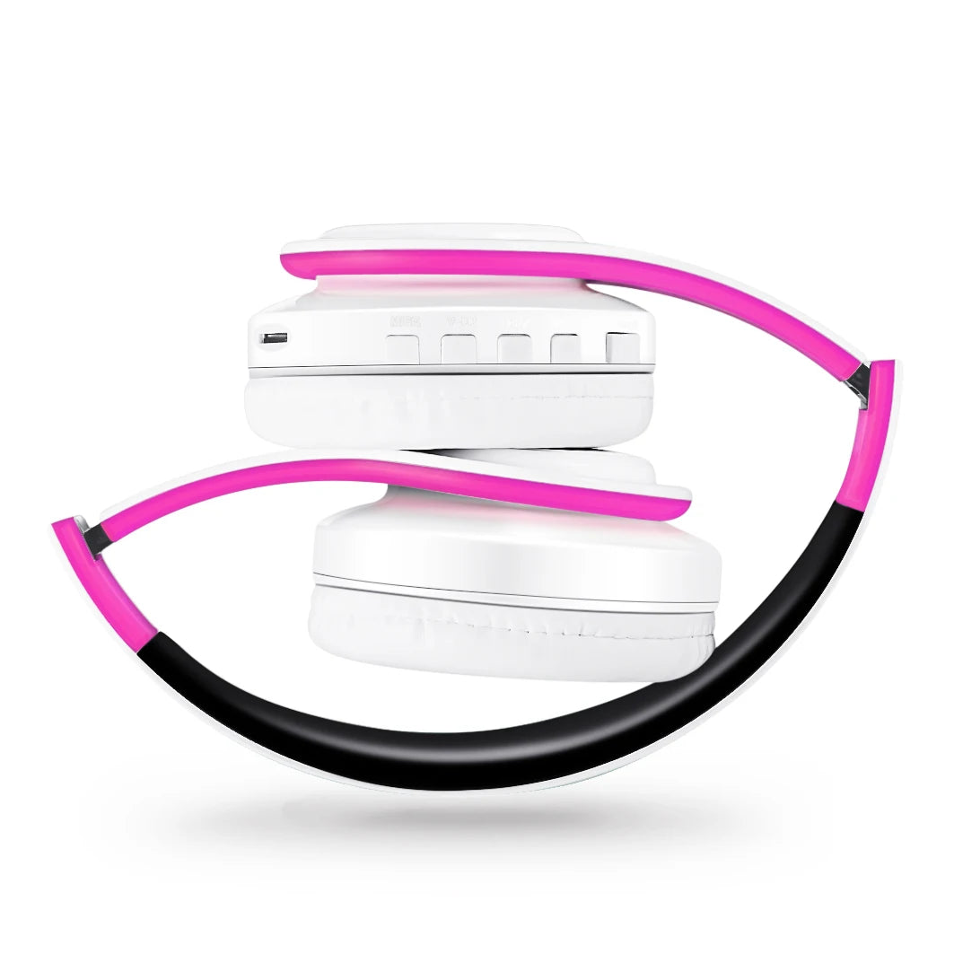 Rat Tail Bluetooth Headphones With Mic And SD Card Slot