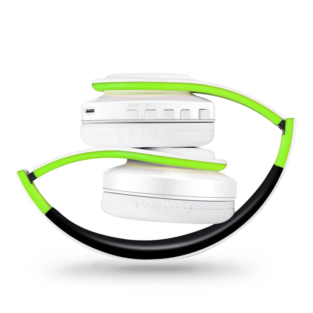 Rat Tail Bluetooth Headphones With Mic And SD Card Slot