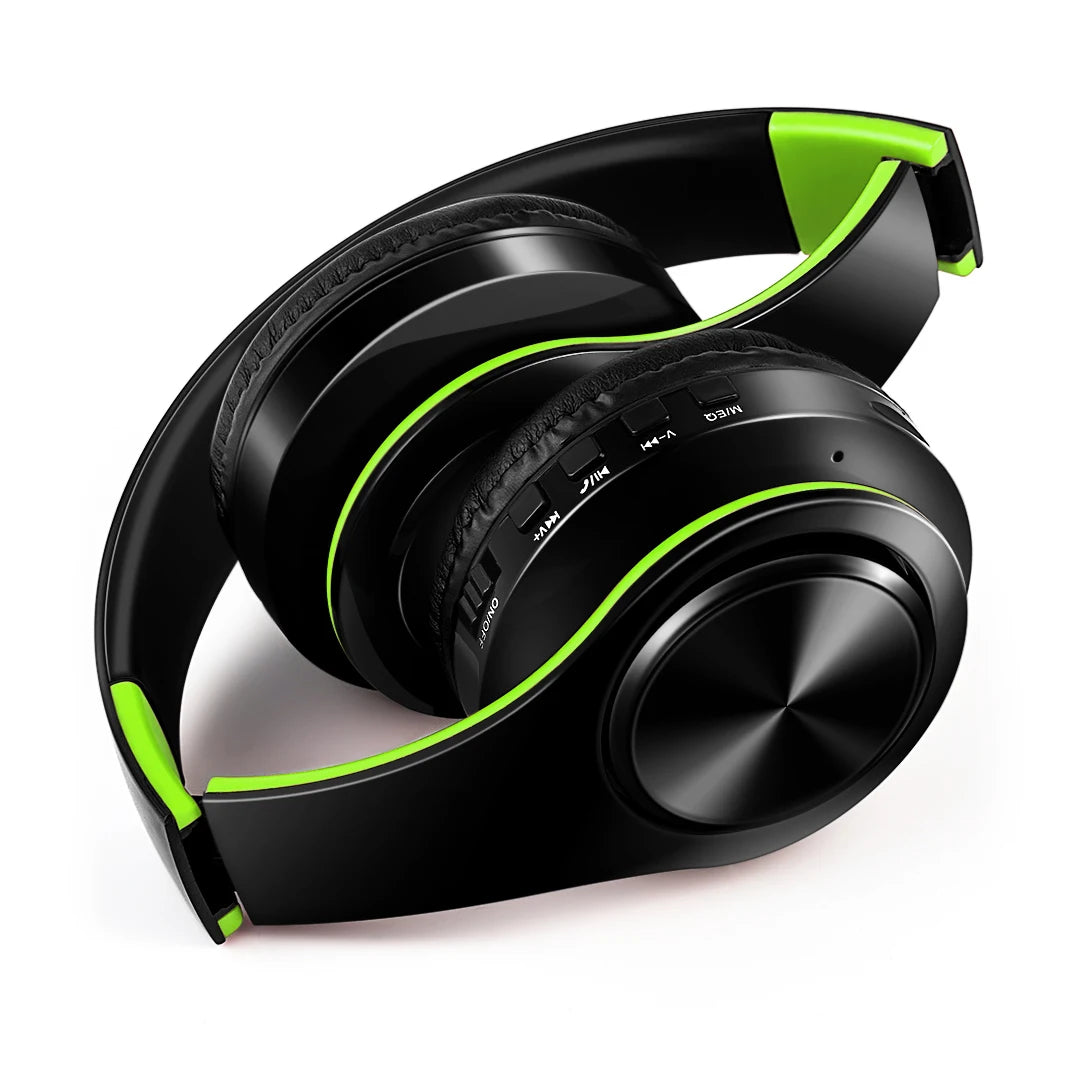 Rat Tail Bluetooth Headphones With Mic And SD Card Slot