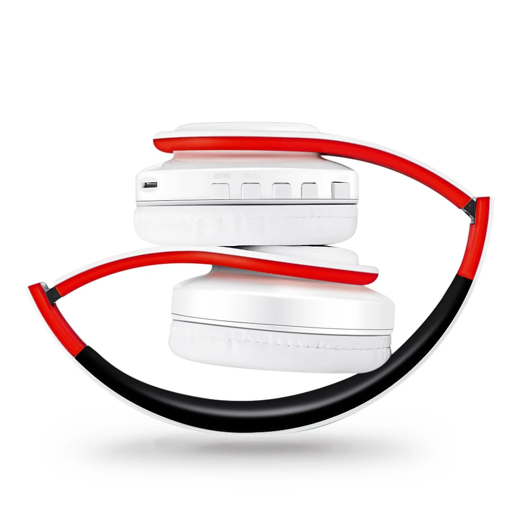 Rat Tail Bluetooth Headphones With Mic And SD Card Slot