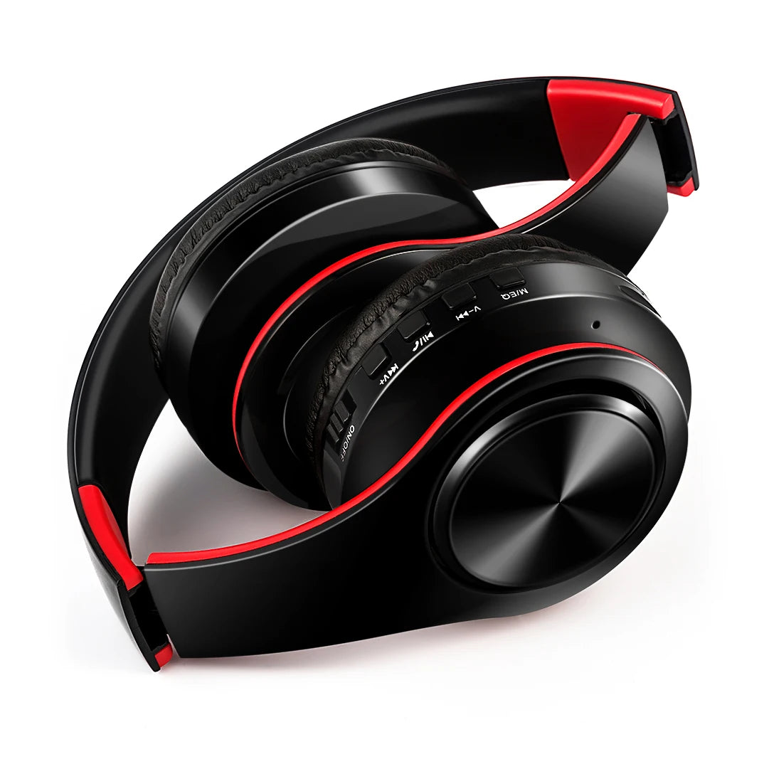Rat Tail Bluetooth Headphones With Mic And SD Card Slot