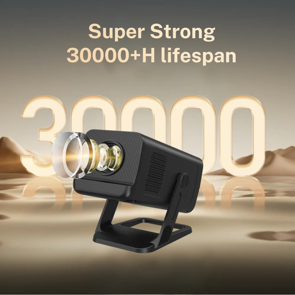LynCast Smart Projector Android 14 WiFi 6 4K Supported