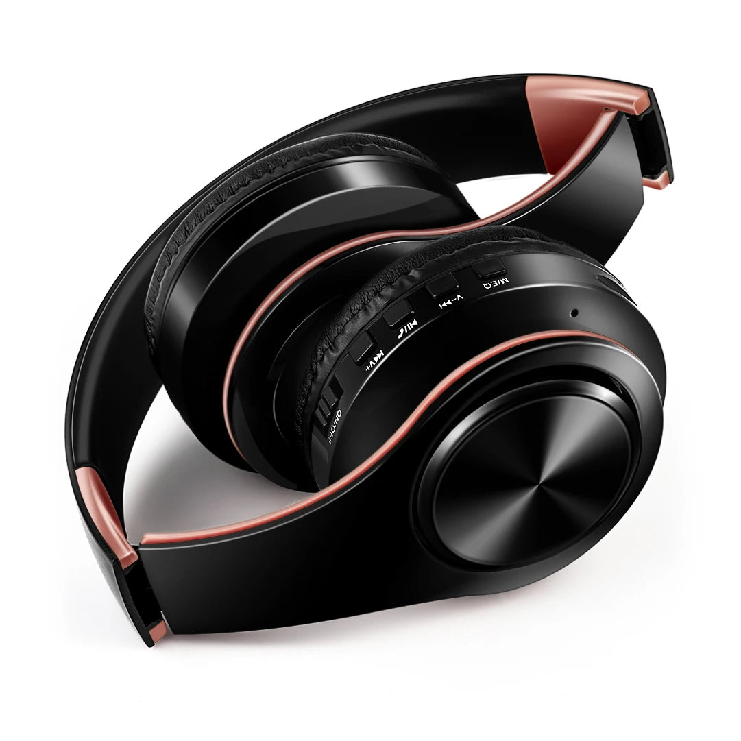 Rat Tail Bluetooth Headphones With Mic And SD Card Slot