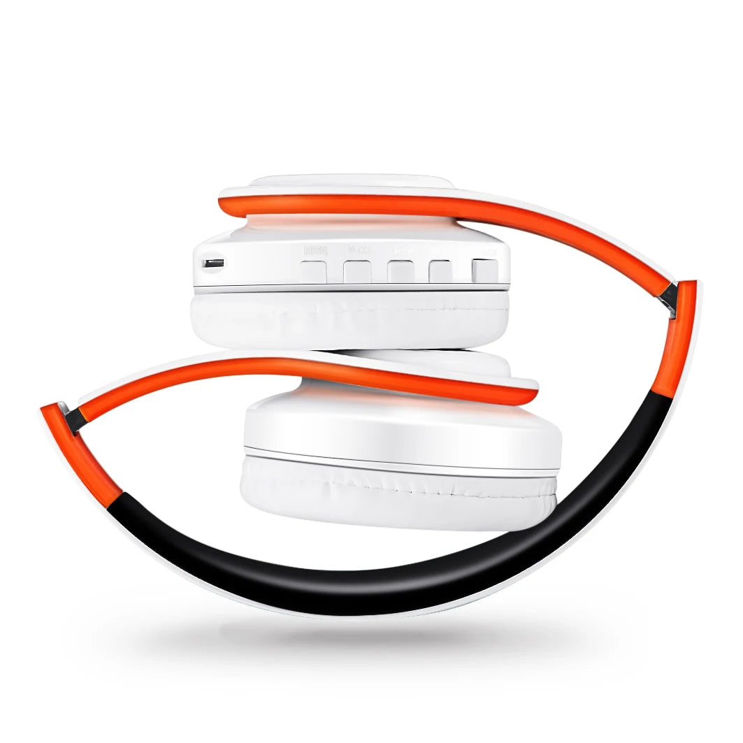 Rat Tail Bluetooth Headphones With Mic And SD Card Slot
