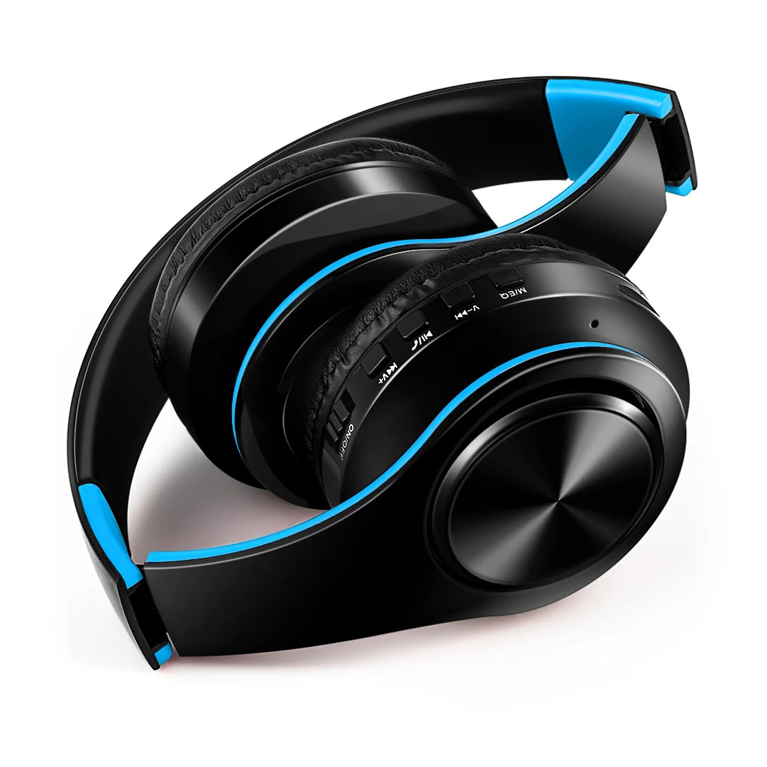 Rat Tail Bluetooth Headphones With Mic And SD Card Slot