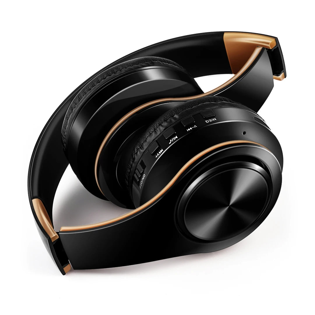 Rat Tail Bluetooth Headphones With Mic And SD Card Slot