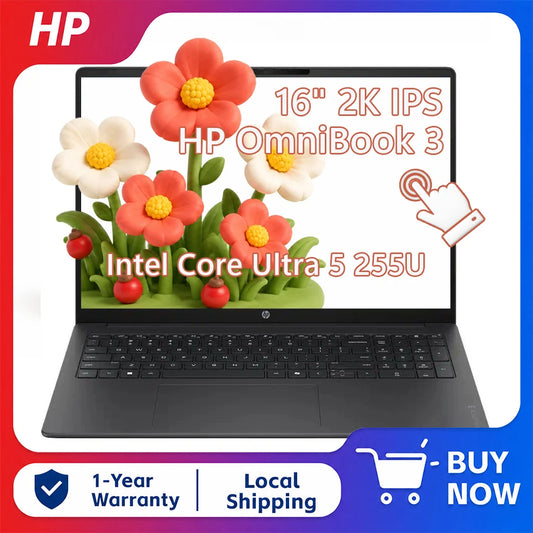 HP OmniBook 3 Touchscreen Laptop With Core Ultra 5 Processor