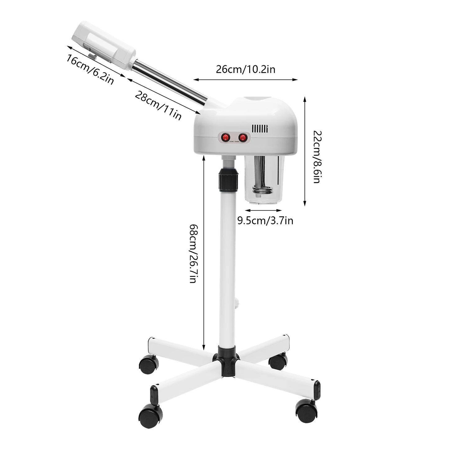 Professional Facial Steamer 800W Salon Skin Care Equipment