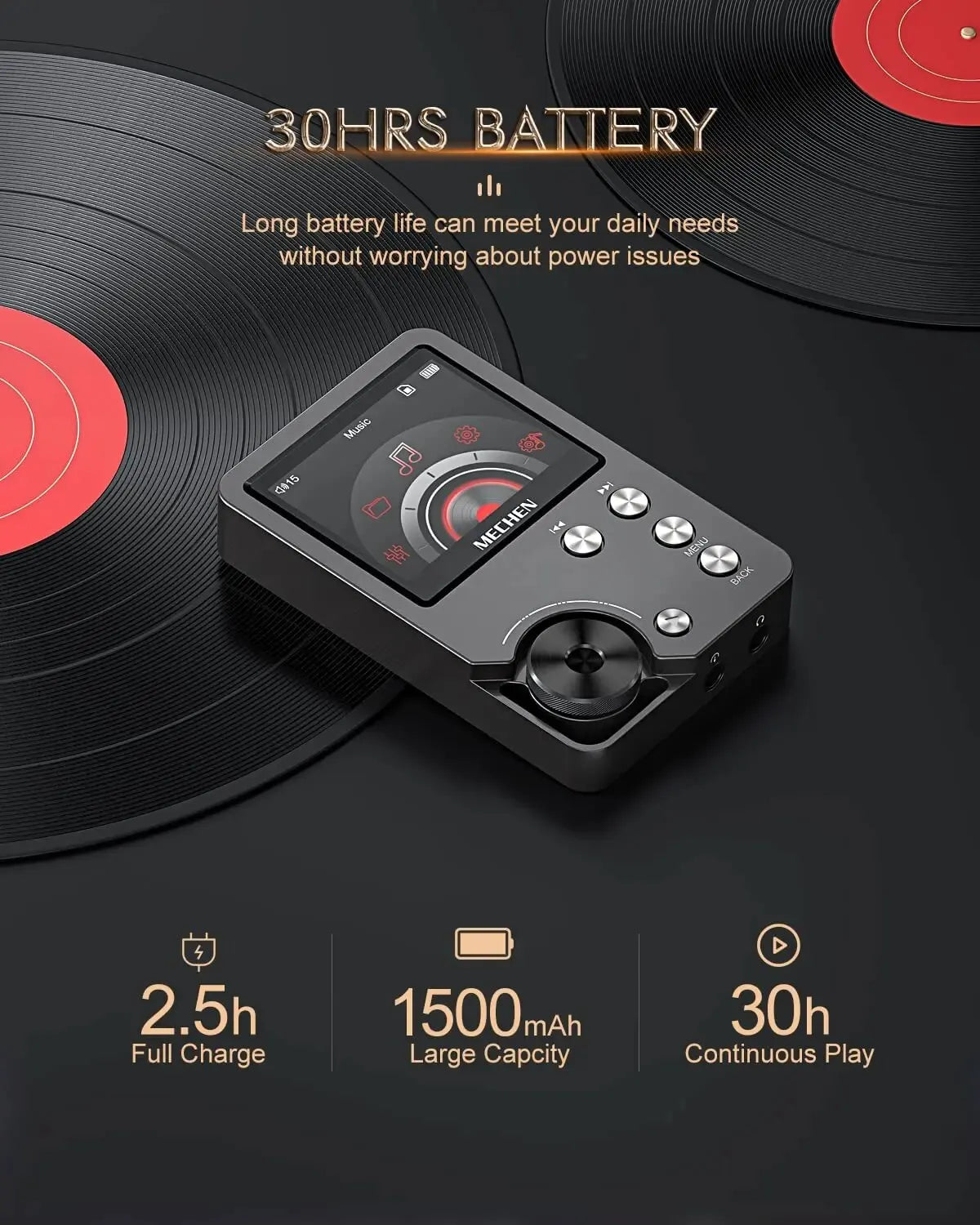MECHEN Lossless Digital Audio Player With Balanced Output