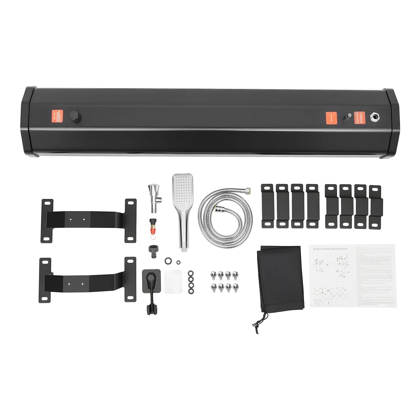 Roof Rack Mount Camp Shower With Pressurized Water Tank Copper