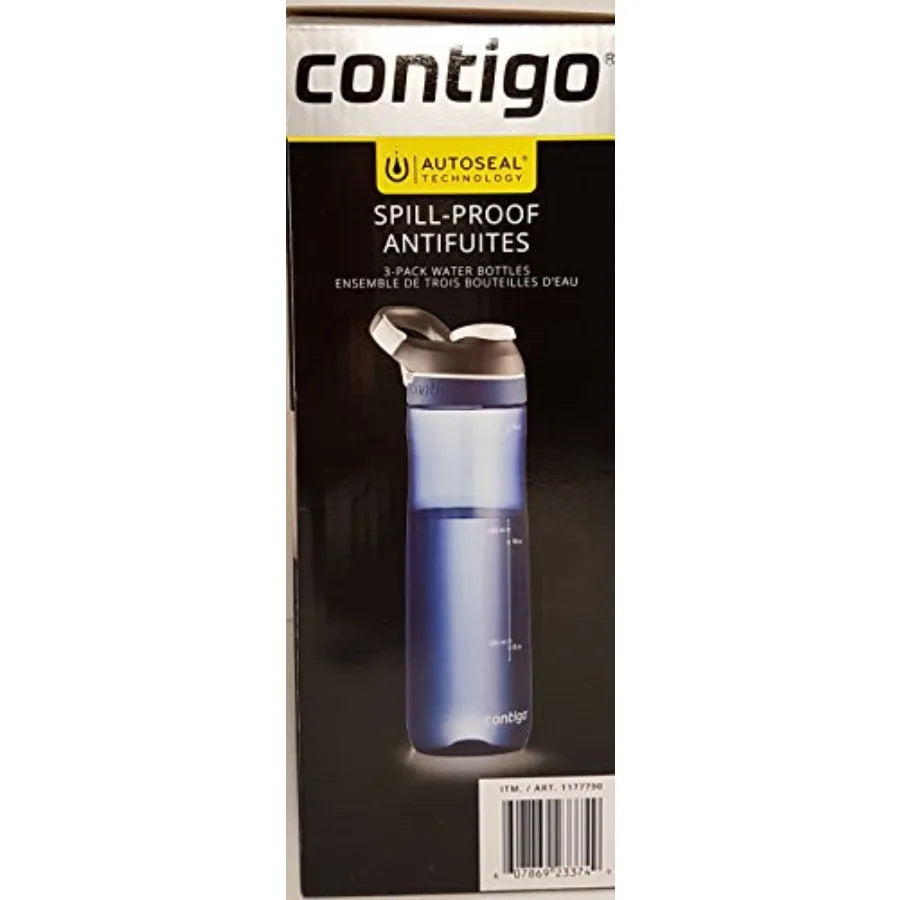 Autoseal Reusable Spill Proof Water Bottle With Travel Strap