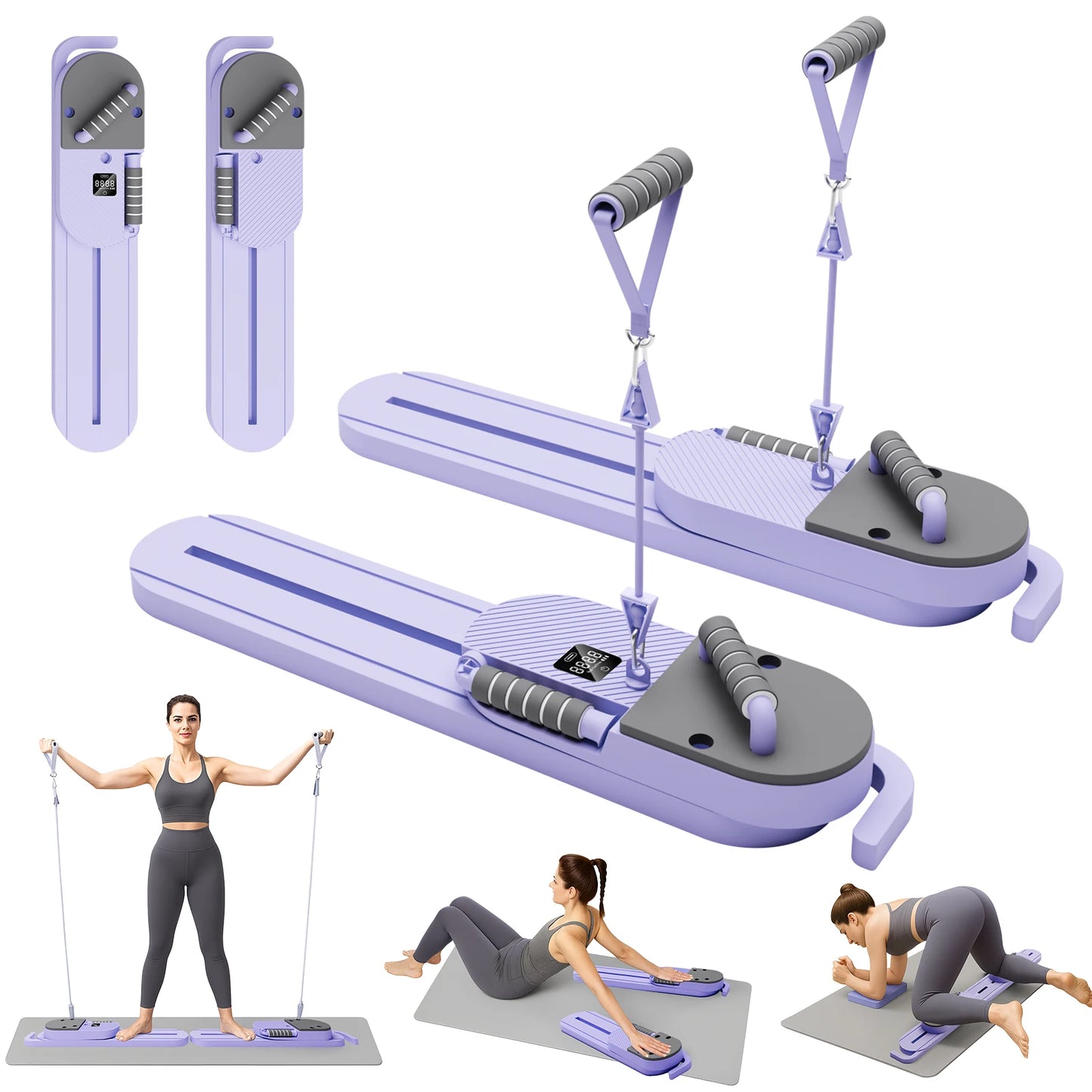Pilates Reformer Board Portable Split Ab Exercise Machine