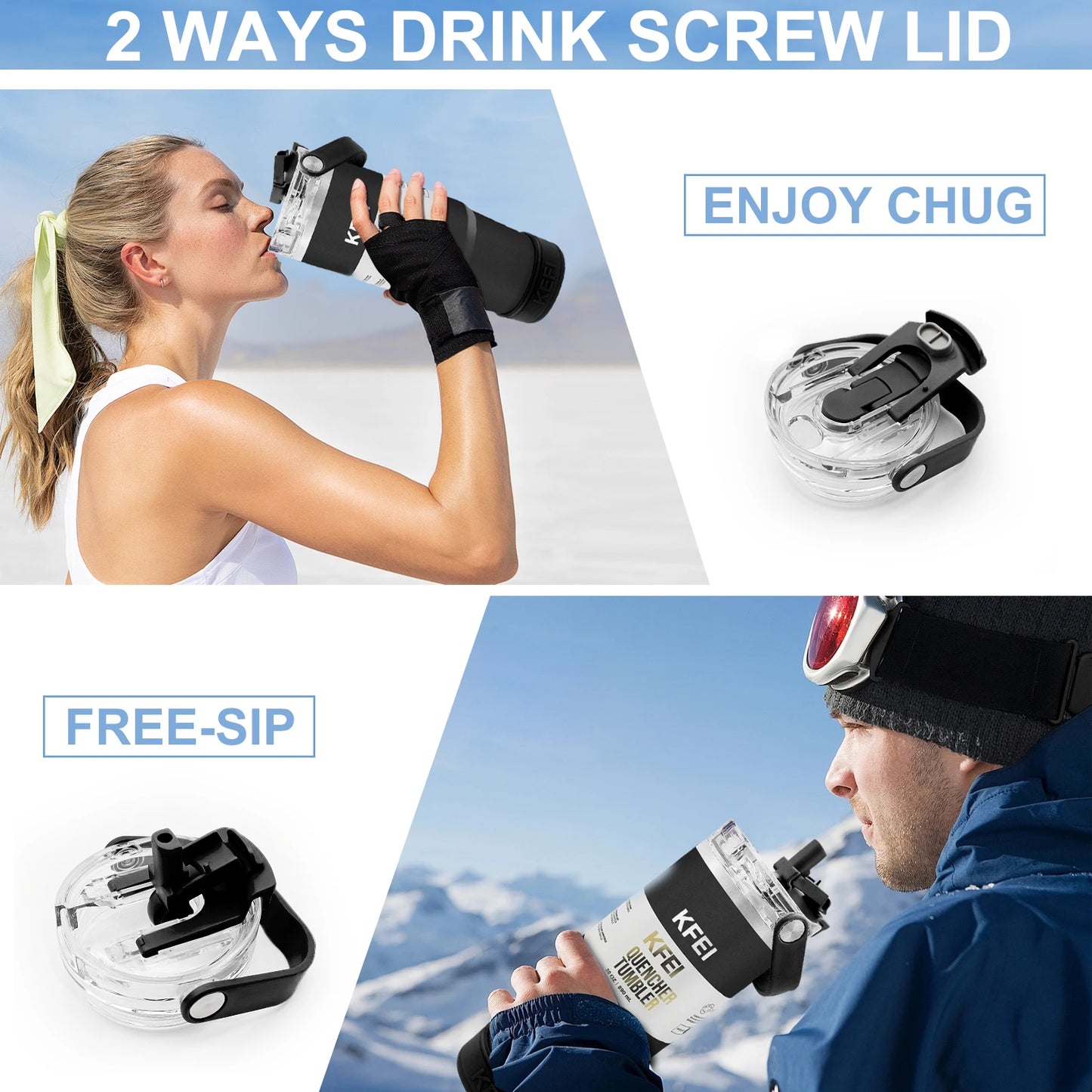 Stainless Steel Double Wall Insulated Tumbler With Lid And Straw