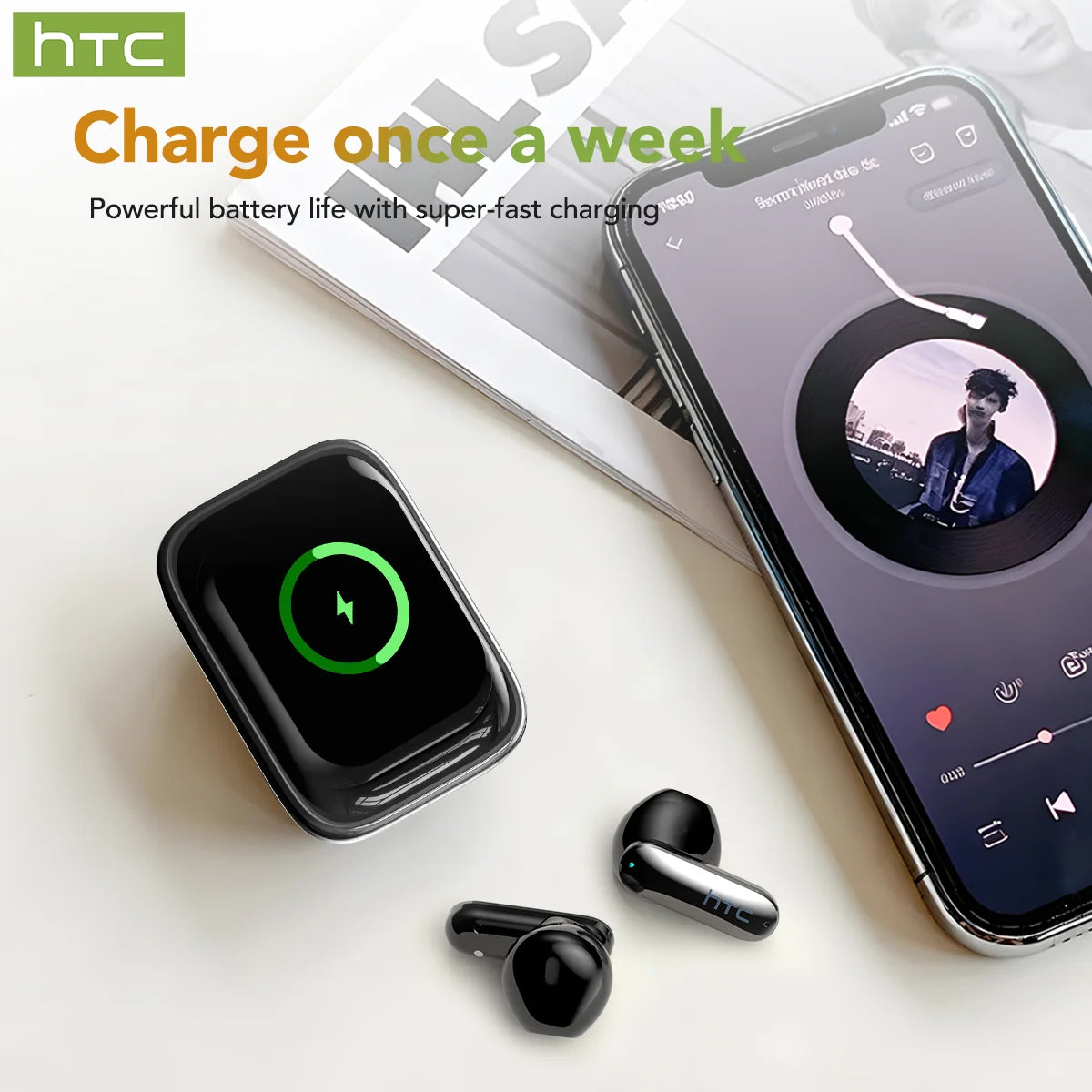 Wireless Bluetooth Earbuds With AI Translation Active Noise Cancellation