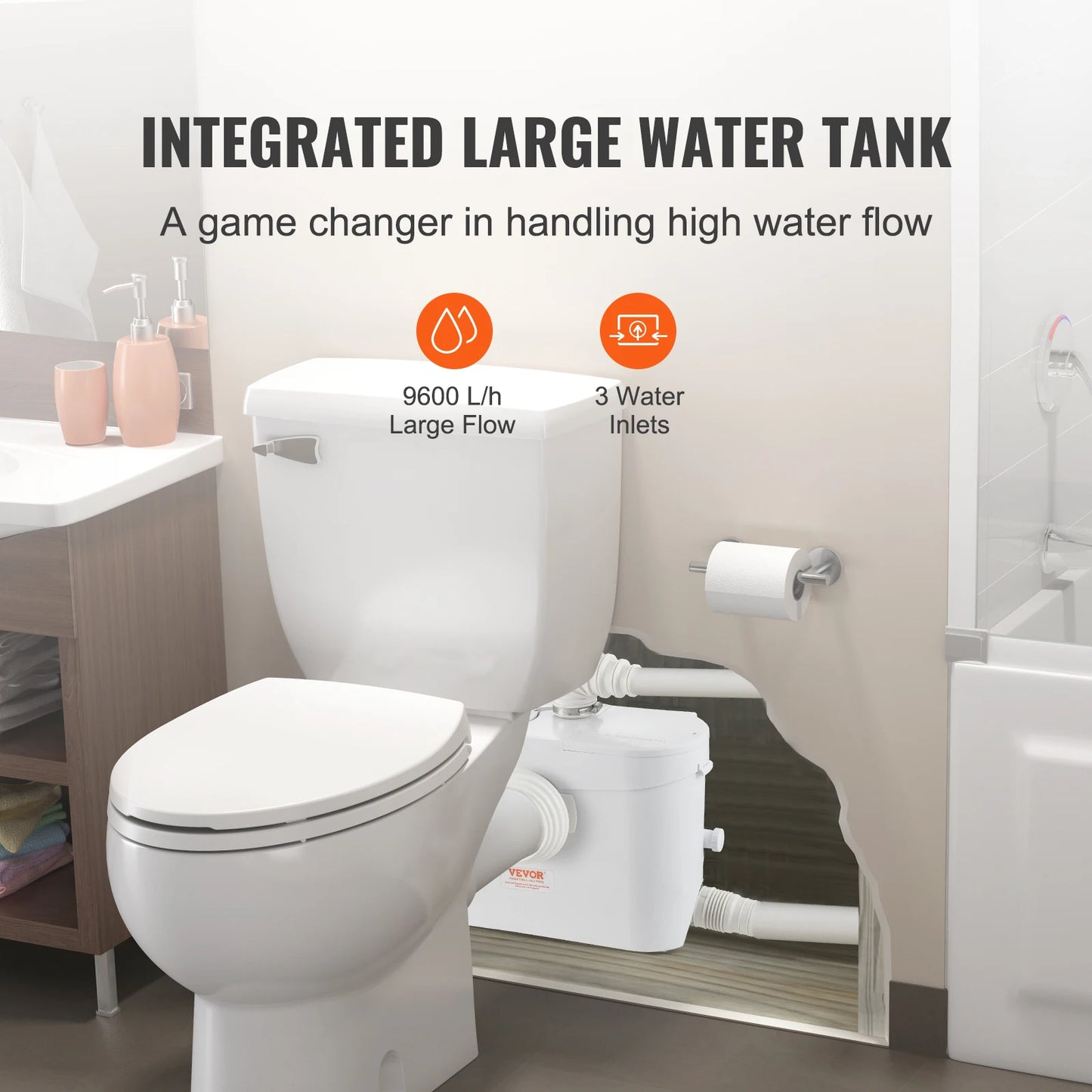 Macerator Sewerage Sump Pump FLO700 FLO900 FLO1200 Upflush
