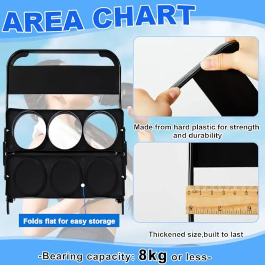 Plastic Sports Water Bottle Carrier With Straps And Lids