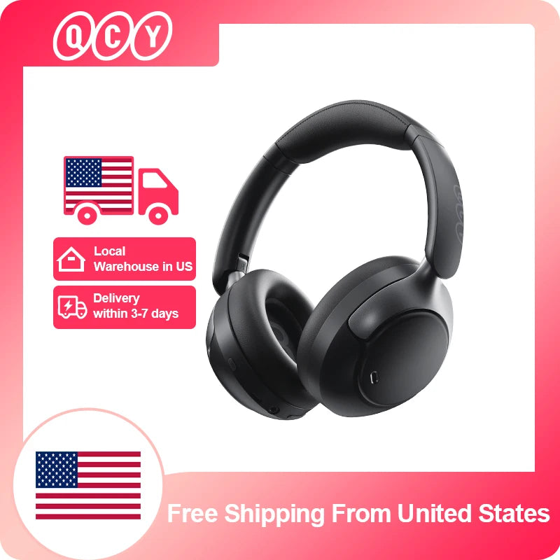 QCY H3 Pro ANC Wireless Headphones 50dB Noise Canceling LDAC
