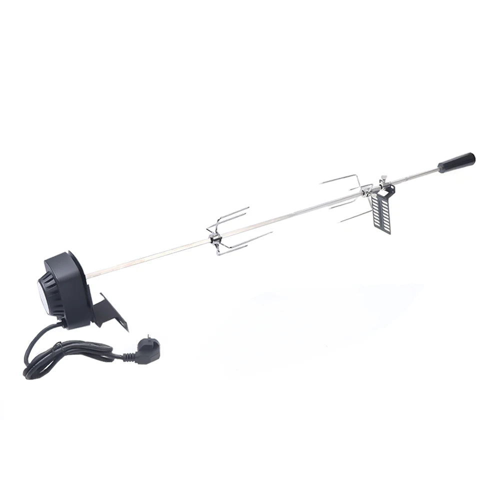 Electric BBQ Grill Rotisserie Kit For Outdoor Grilling