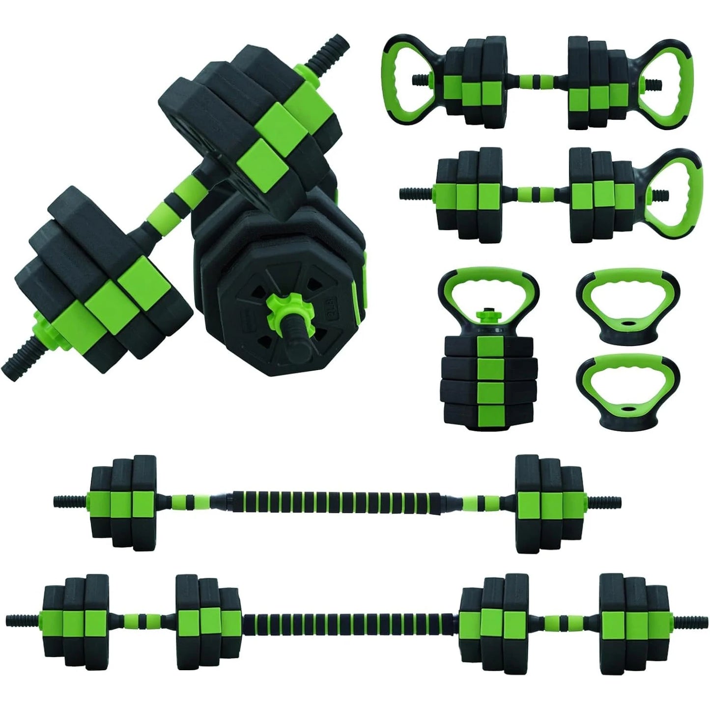 HiMISS 4 In 1 Adjustable Kettlebell Dumbbell Set For Gym