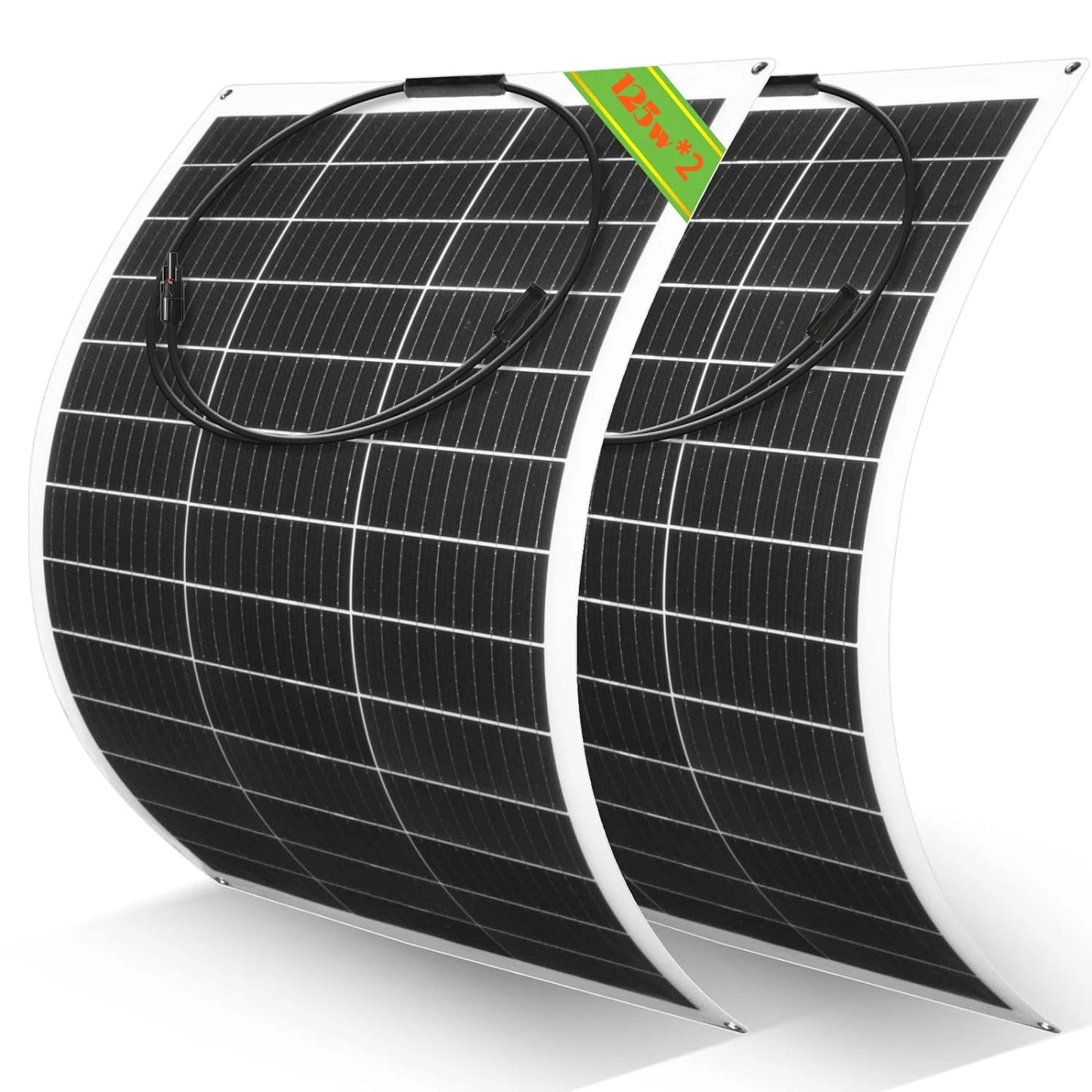 JINGYANGPV 125W Flexible Monocrystalline Solar Panel For 12V 24V Systems