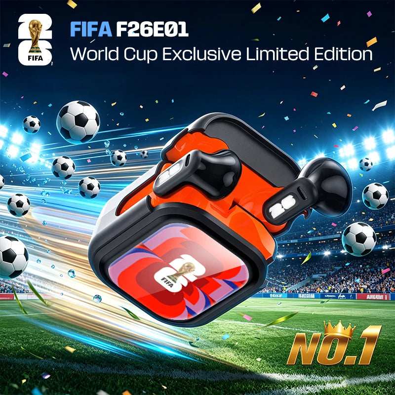 FIFA Wireless Bluetooth Earbuds With ENC Noise Cancelling Gaming Audio