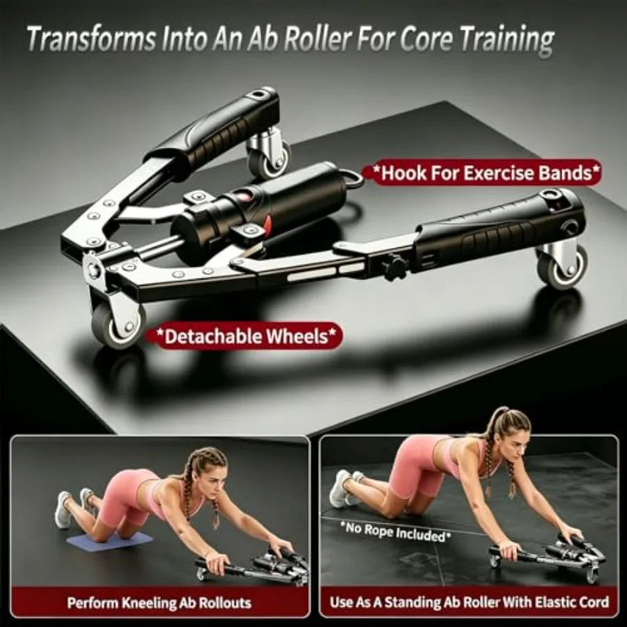 Three In One Twister Arm Trainer With Ab Roller Wheel