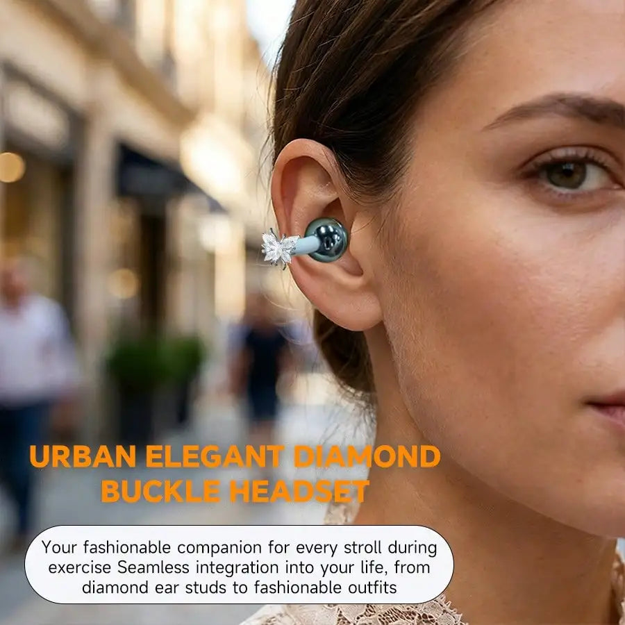 VIKEFON Butterfly Clip-On Open-Ear Bluetooth Earphones