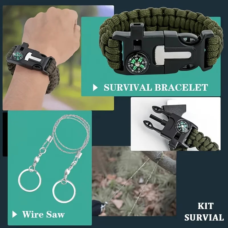 Multi-Functional Tool Backpack Survival Kit With MOLLE Pouches
