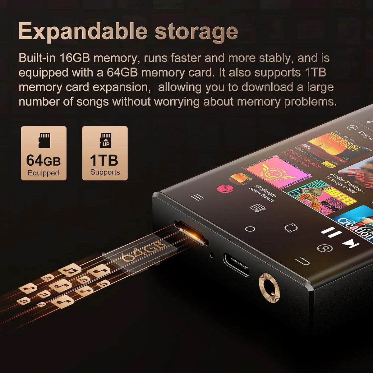 Oilsky Hi-Fi Lossless Music Player With Bluetooth And WiFi