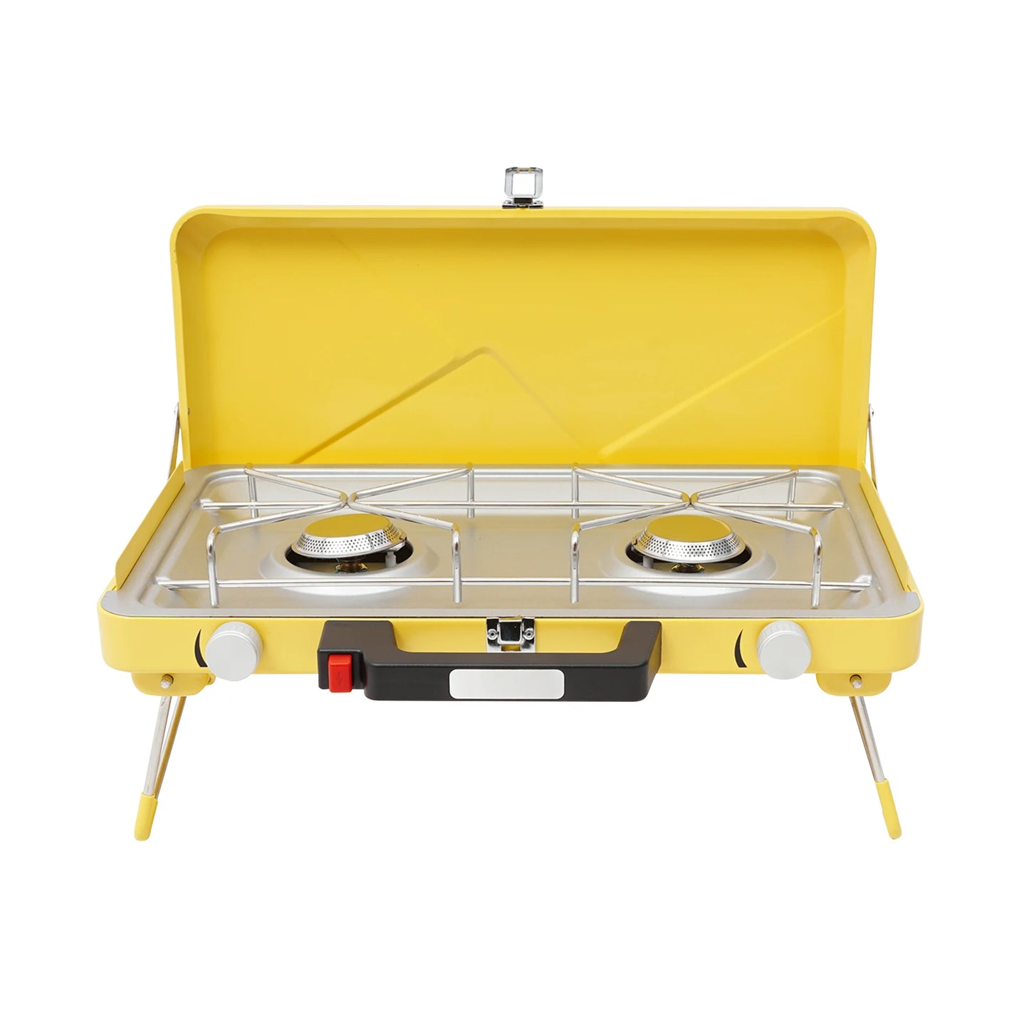Portable Outdoor Gas Stove Two Burners 3500W With Windshield