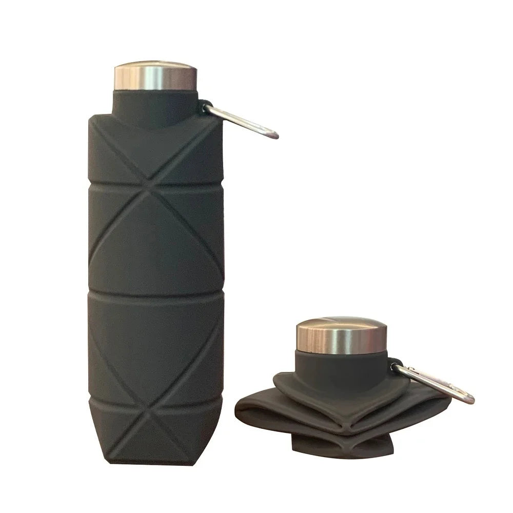 Collapsible Water Bottle Leakproof Silicone Foldable for Gym and Travel