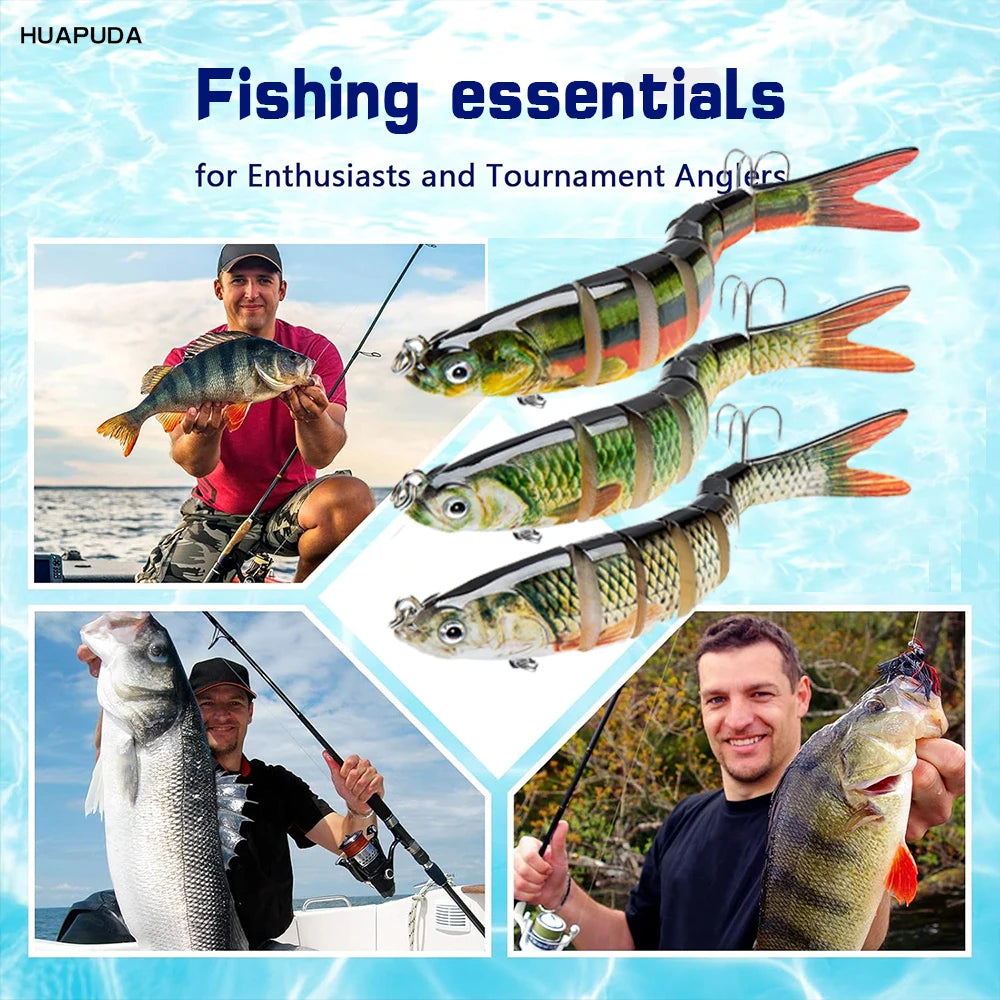 Three Pack Fishing Lures Crank Baits For Saltwater And Freshwater