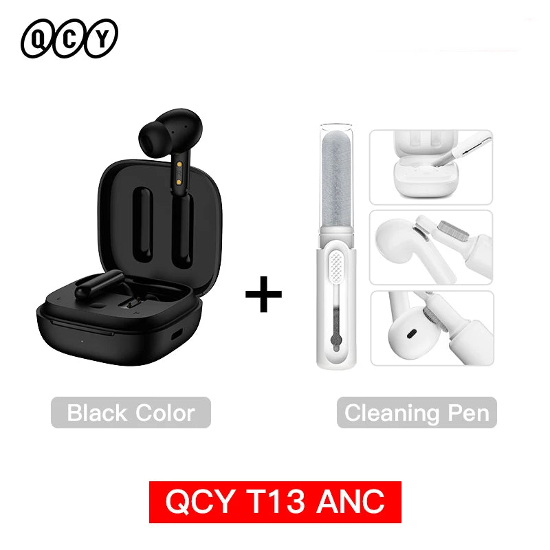 QCY T13 ANC Wireless Earbuds With Bluetooth 5.3 Connection