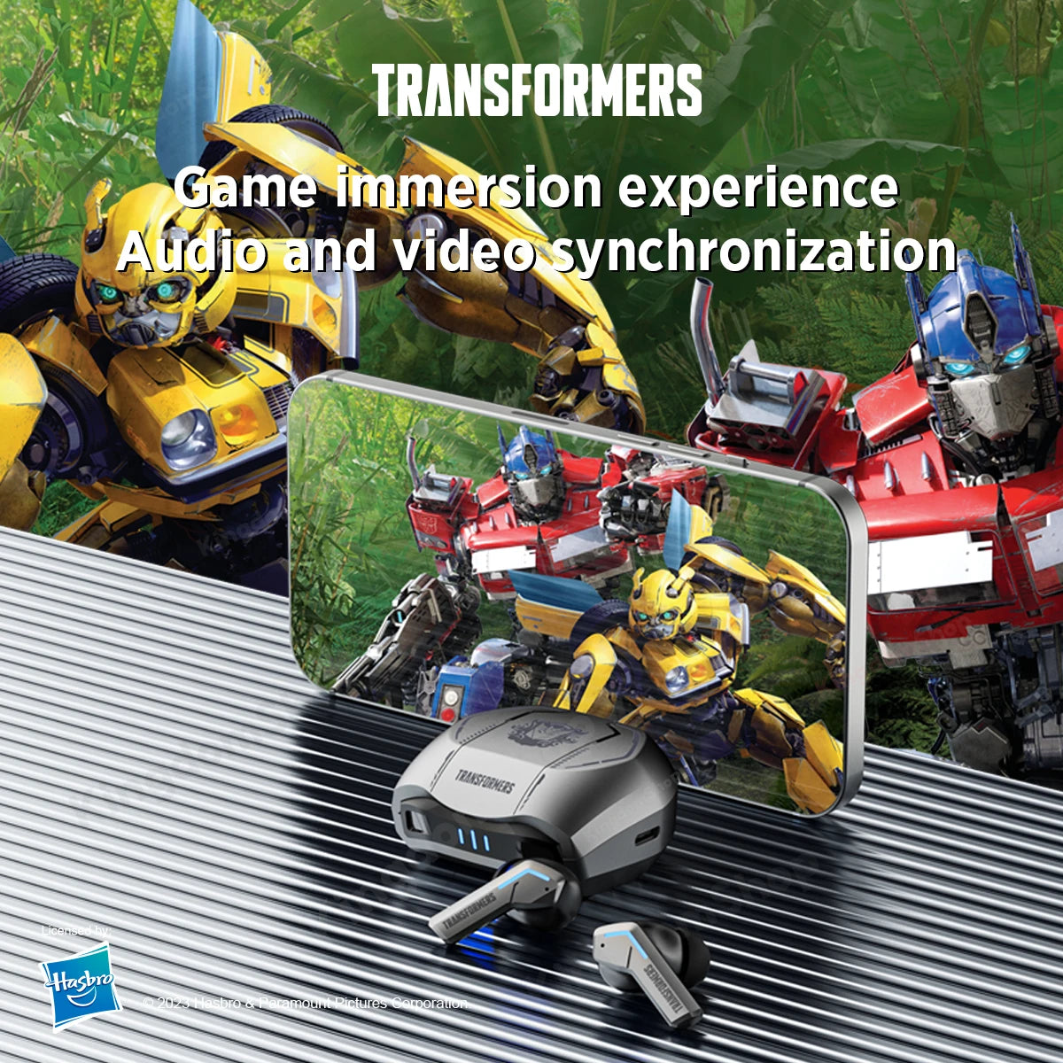 Transformers Wireless Bluetooth Earphones With Mic And Low Latency Audio