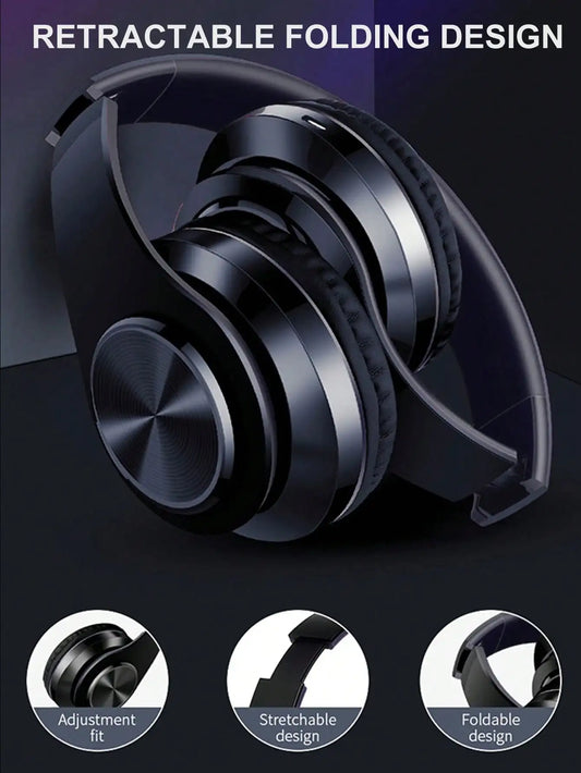 VIKEFON RGB Gaming Headphones Wireless Bluetooth With Microphone
