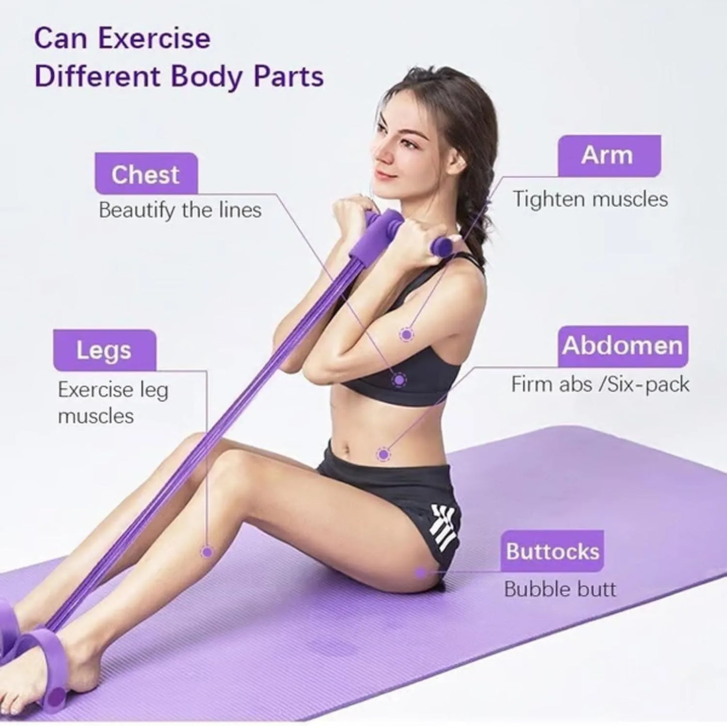 Multifunctional Yoga Pedal Resistance Band For Home Workout Equipment